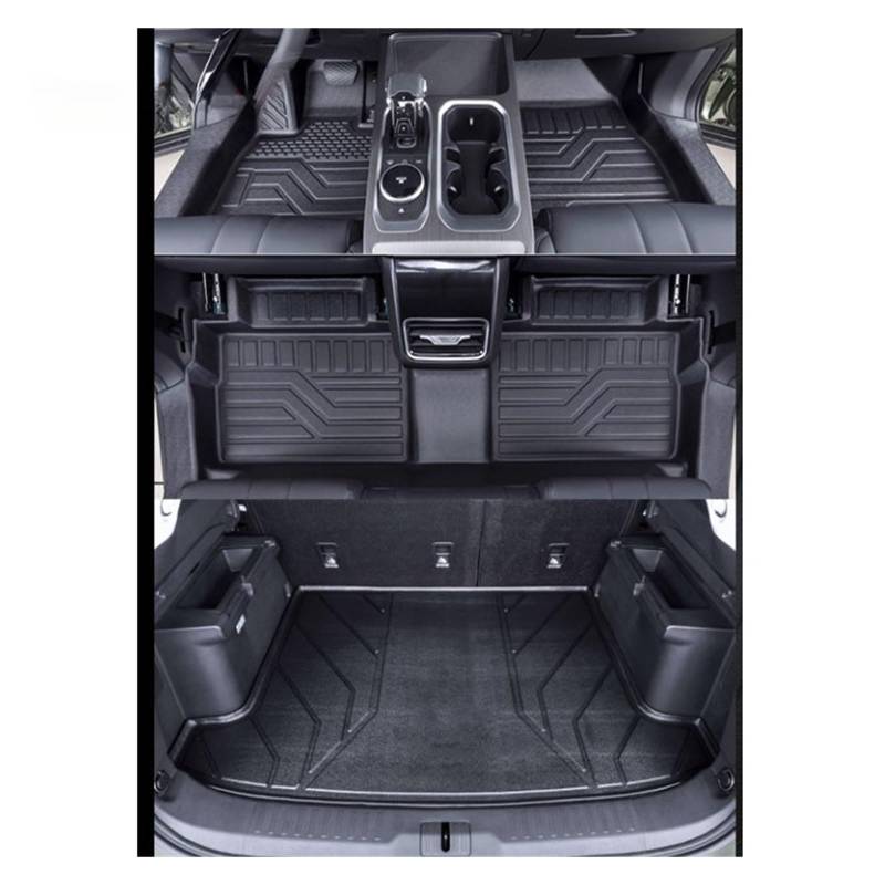 Autofußmatten Für JAECOO Für J7 2023 2024 Auto-Fußmatten TPE Einlagige Fußpolster Salonteppich Volle Abdeckung Innenausstattung Allwetterfußmatten(with Trunk Mat) von ZJYZYQ