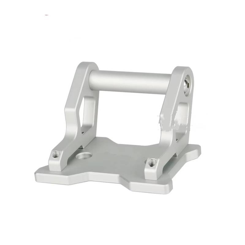 GPS Navigation Motorradhalterung Für CFMOTO Für 450MT 2024 2025 Motorradzubehör CNC Aluminium GPS Navigationshalterung Schwarze Verlängerungshalterung(Silver -12MM) von ZJYZYQ