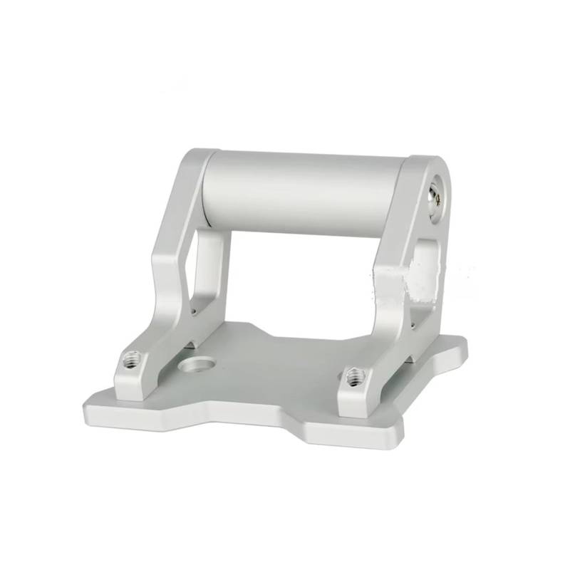 GPS Navigation Motorradhalterung Für CFMOTO Für 450MT 2024 2025 Motorradzubehör CNC Aluminium GPS Navigationshalterung Schwarze Verlängerungshalterung(Silver -22MM) von ZJYZYQ