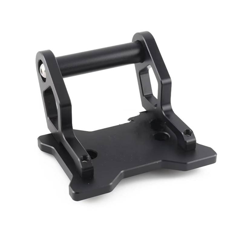GPS Navigation Motorradhalterung Für CFMOTO Für 450MT 2024 2025 Motorradzubehör CNC Aluminium Verlängerungshalterung Navigationshalterung Schwarz Silber(Black -12MM) von ZJYZYQ