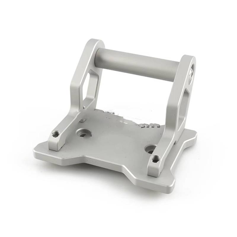 GPS Navigation Motorradhalterung Für CFMOTO Für 450MT 2024 2025 Motorradzubehör CNC Aluminium Verlängerungshalterung Navigationshalterung Schwarz Silber(Silver -12MM) von ZJYZYQ