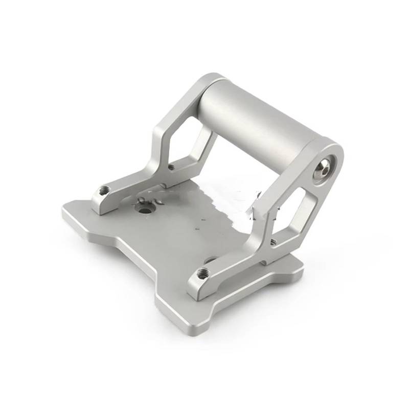 GPS Navigation Motorradhalterung Für CFMOTO Für 450MT 2024 2025 Motorradzubehör CNC Aluminium Verlängerungshalterung Navigationshalterung Schwarz Silber(Silver -22MM) von ZJYZYQ