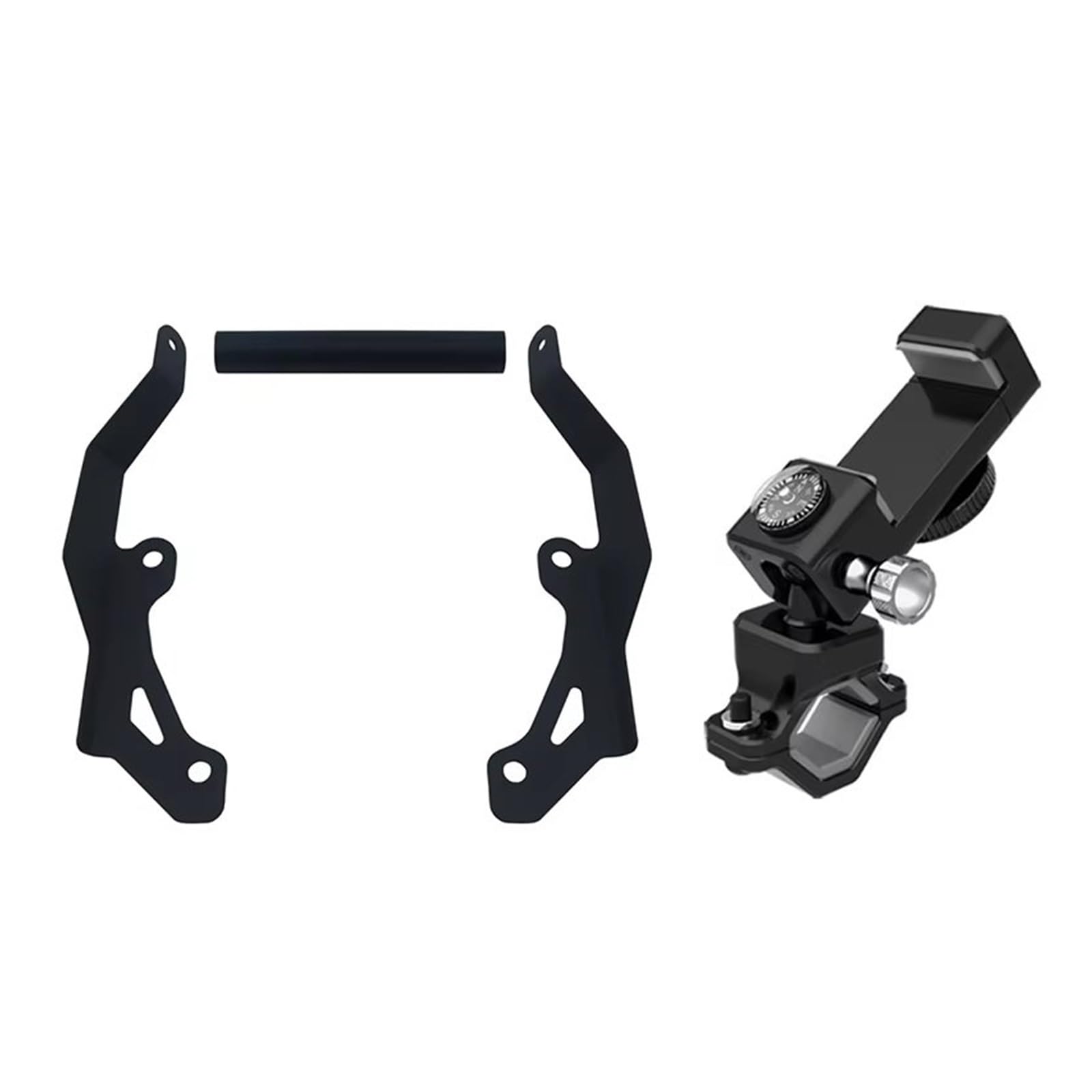 GPS Navigation Motorradhalterung Für NC750X 2021 Motorrad Telefon Navigation Halterung Vorne Bar GPS Windschutzscheibe Halterung Ständer(B) von ZJYZYQ