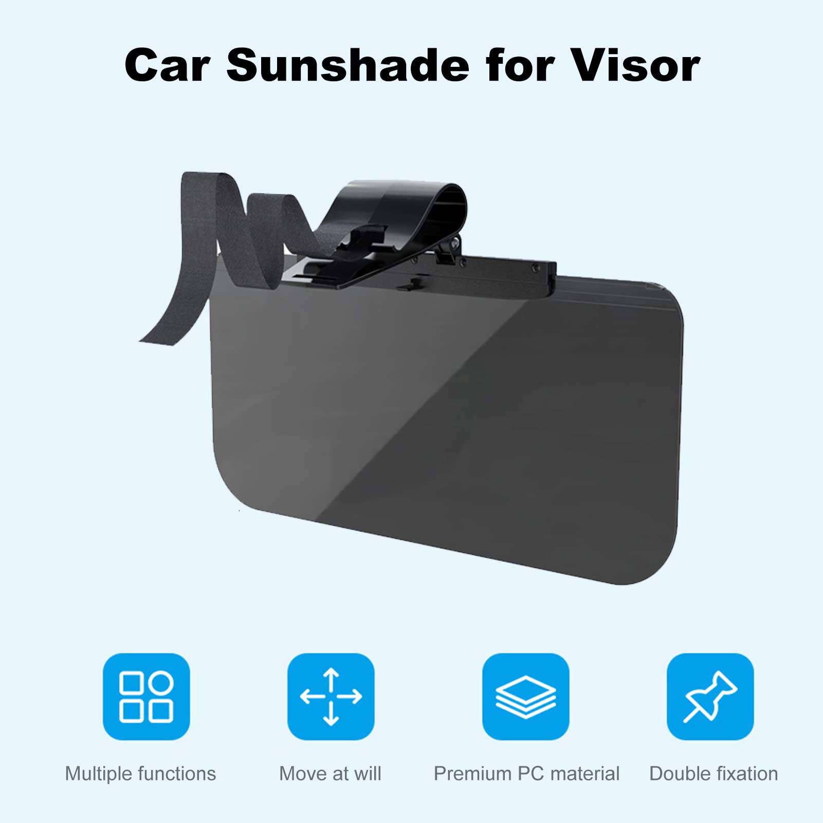 Auto Sonnenvisor, Sonnenvisier für Auto Sonnenvisier Strecke für Automotive Sonnenschutz Visor (345 x 165 mm) von ZJchao