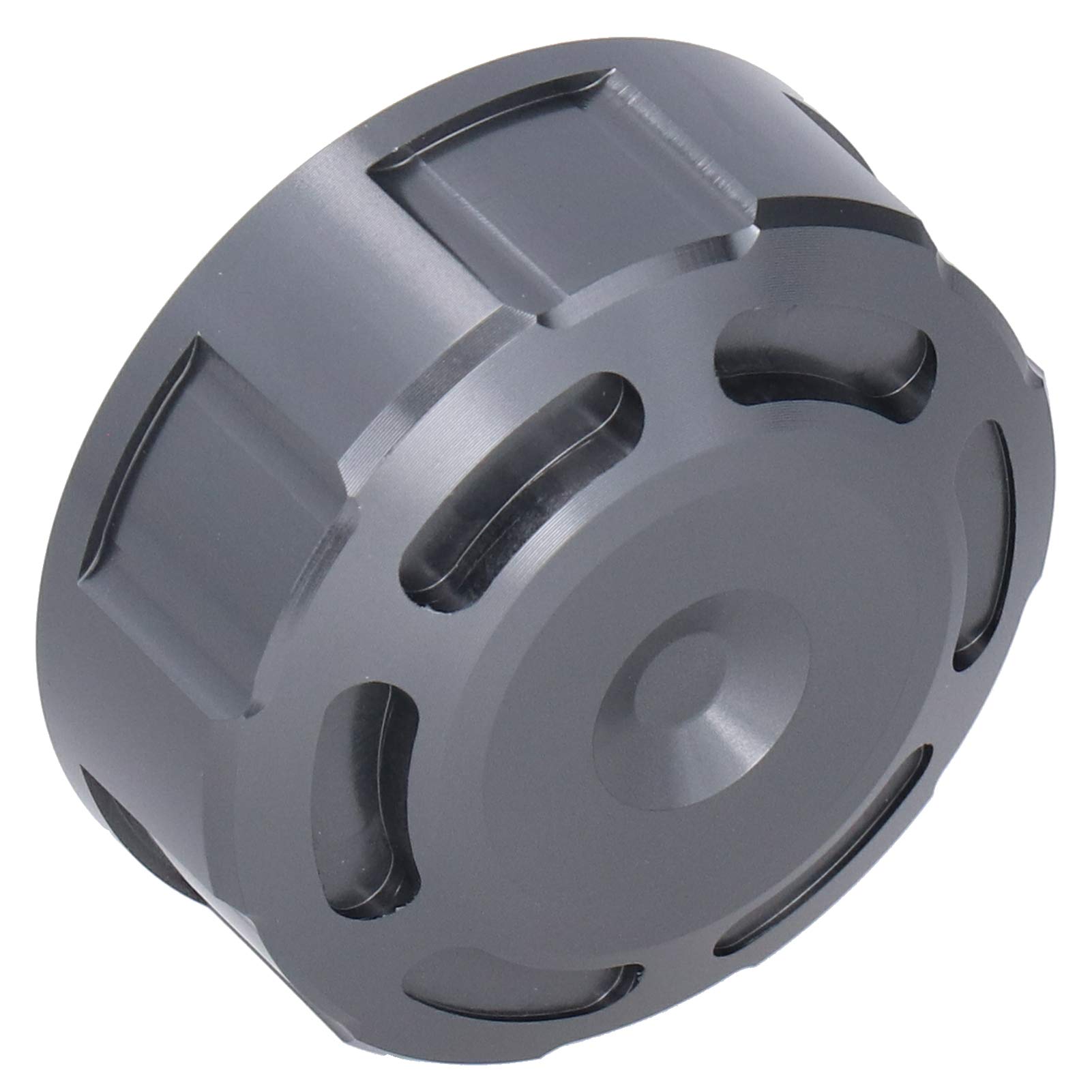 Bremsflüssigkeitsbehälter, Bremsflüssigkeitskappe Aluminium-Legierung Öltankabdeckung 39 X 39 Mm Bremsbehälter für MT-125 YZF R1 YZF R25 (Ti-Farbe) von ZJchao