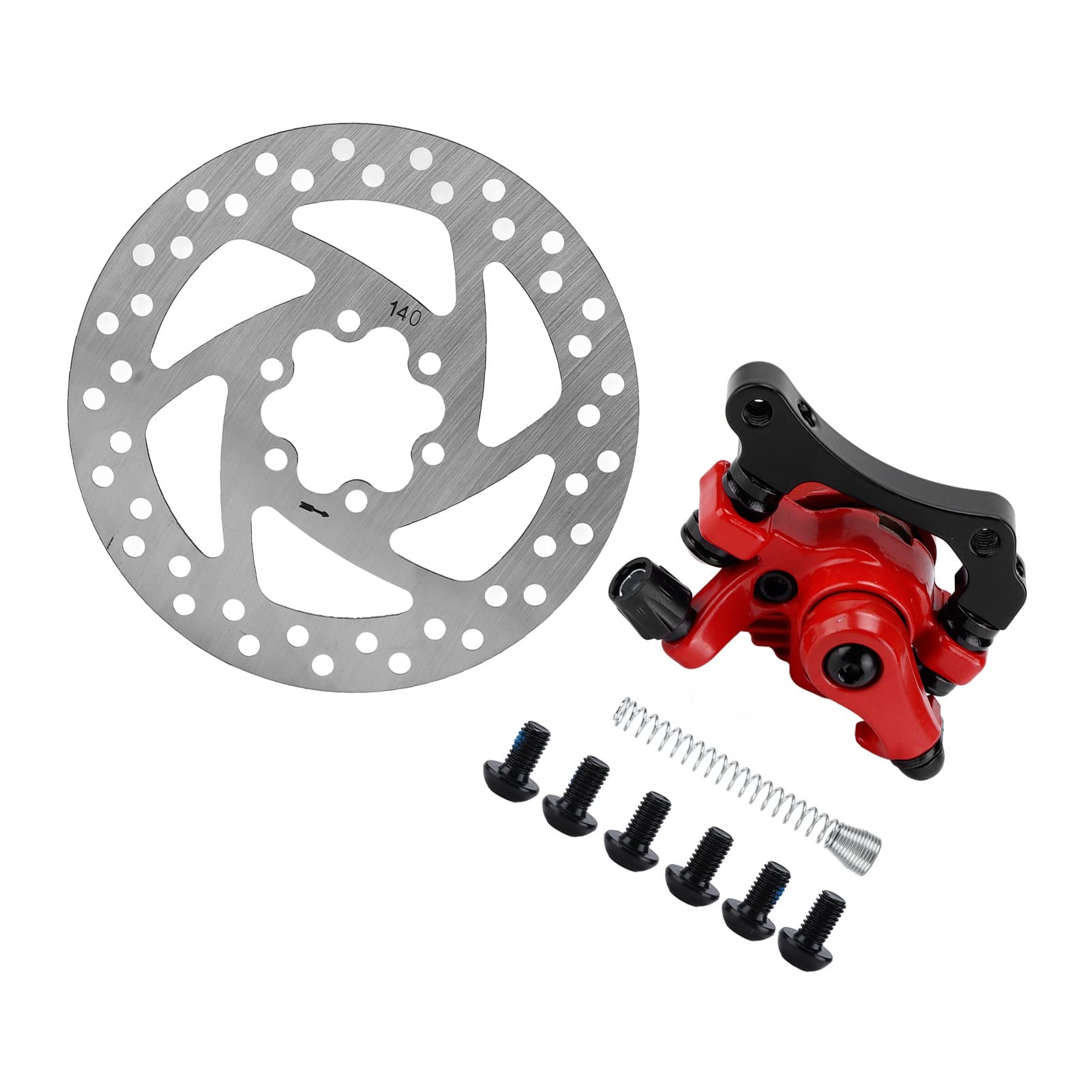 Fahrradbremsen Disciper, Bremsen 140 -mm Bremsscheiben Bremssattel Kit 6 Loch Aluminiumlegierung Elektrischer Roller Zubehör Bremsbremssattel Ebike Bremsen für Elektrische Roller Fahrradbremsen Disciper, Bremsen 140 -mm Bremsscheiben Bremssattel Kit 6 Loch Aluminiumlegierung Elektrischer Roller Zubehör Bremsbremssattel Ebike Bremsen für Elektrische Roller von ZJchao