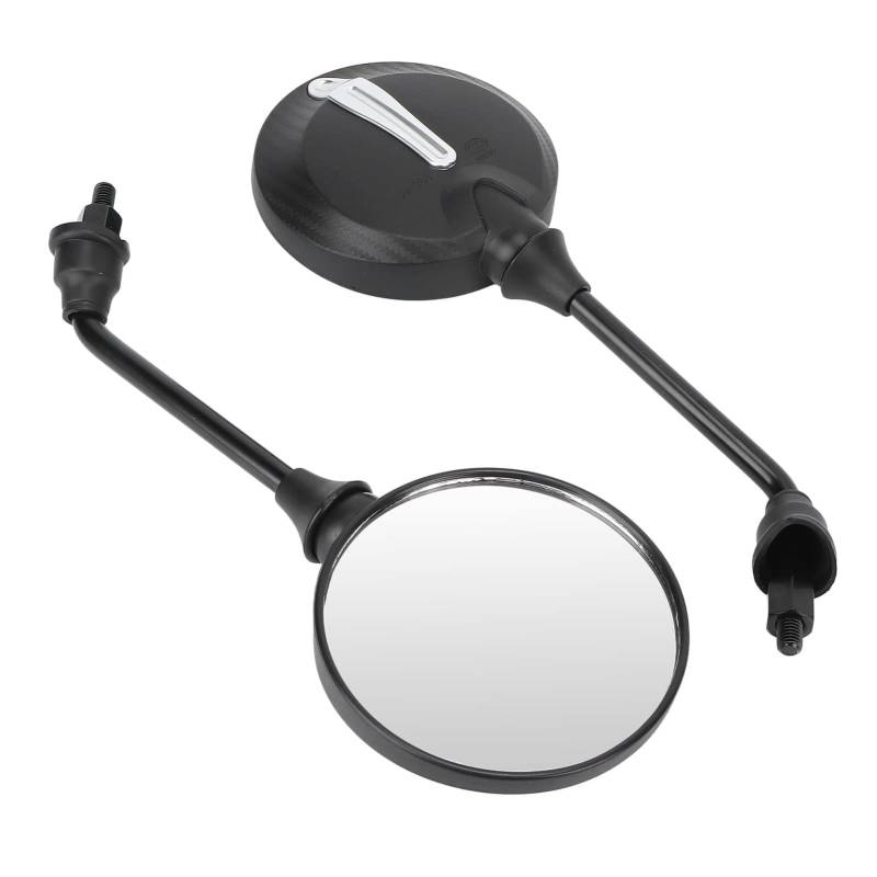 Motorradspiegel, Motorrad -Rückspiegel 1 Paar Motorrad -Rückspiegel Lenker Seitenflügelspiegel Motorradspiegel für Lenker mit 8 Mm Rechter Handgewinde für von ZJchao