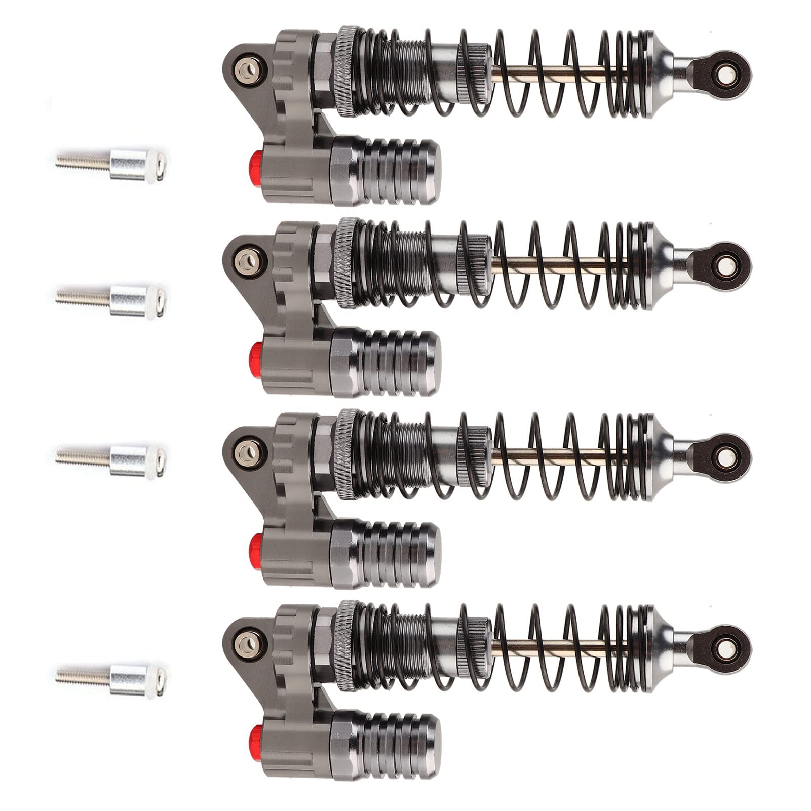 RC-Stoßdämpfer, 4 Stück CNC-bearbeitete Aluminium-Stoßdämpfer für Axial SCX10 D90 RC-Raupenwagen, Geeignet für Axial SCX10 D90 RC-Raupenwagen, CNC-bearbeitetes Aluminium mit RC-Stoßdämpfer, 4 Stück CNC-bearbeitete Aluminium-Stoßdämpfer für Axial SCX10 D90 RC-Raupenwagen, Geeignet für Axial SCX10 D90 RC-Raupenwagen, CNC-bearbeitetes Aluminium mit von ZJchao