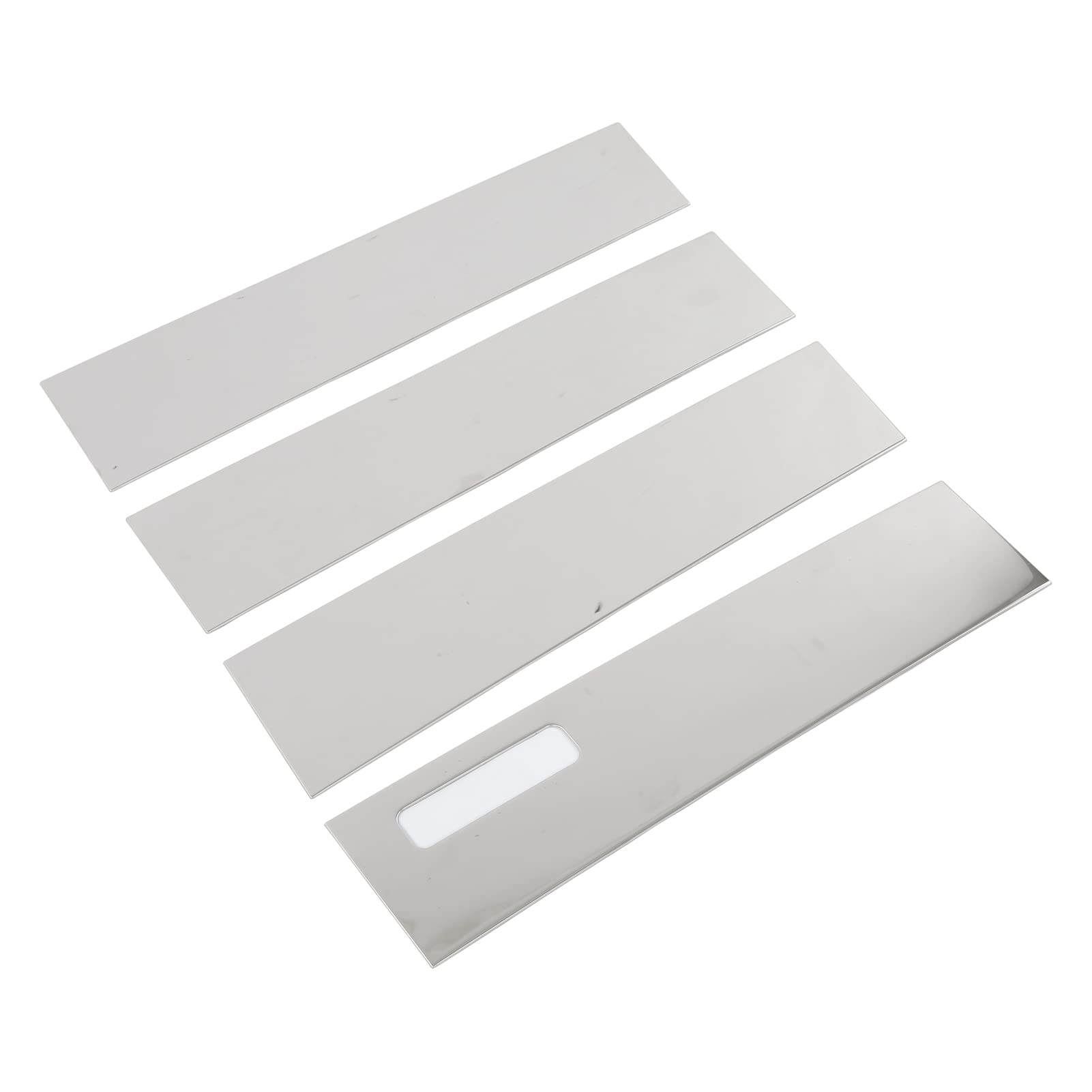 Türfenster Säule Pfeilverkleidung, Säule Pfosten Türverkleidung Abdeckung 4pcs Edelstahl Easy Installation Pfosten Türfensterverkleidung für 2017-2021 von ZJchao
