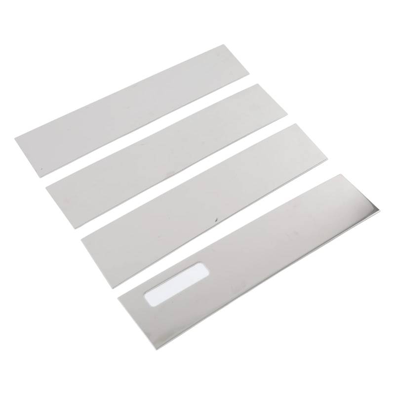 Türfenster Säule Pfeilverkleidung, Säule Pfosten Türverkleidung Abdeckung 4pcs Edelstahl Easy Installation Pfosten Türfensterverkleidung für 2017-2021 von ZJchao