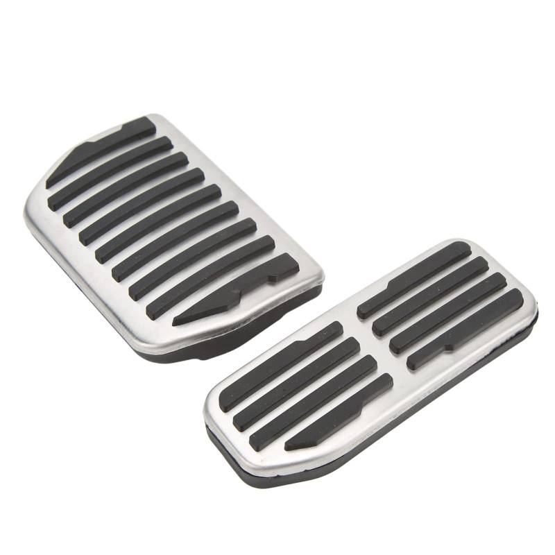 ZJchao Gaspedal, Beschleunigerpedal 2PCS Gummi + Metallauto -Beschleuniger Gasbremse Pedal -Ruhetafel Abdeckung Nonslip Gaspedalabdeckungen Für XE XF F PACE 2015-2021 von ZJchao