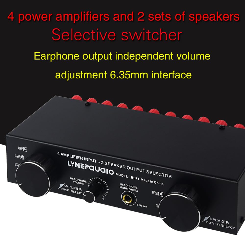 ZJchao Lautsprecherauswahl, Lautsprecher -Switcher -Selektorbox 300W Pro Kanallautsprecher Switch Spender Lautsprecher Lautsprecherschalter mit Hohem Antrieb für Multi Kanal Stereoverstärker ZJchao Lautsprecherauswahl, Lautsprecher -Switcher -Selektorbox 300W Pro Kanallautsprecher Switch Spender Lautsprecher Lautsprecherschalter mit Hohem Antrieb für Multi Kanal Stereoverstärker von ZJchao