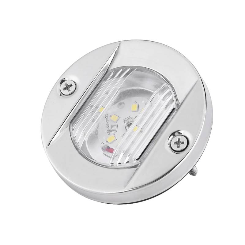 ZJchao Marine Boat Getriebe LED -Licht Ultra Helles Edelstahlnavigationslicht für Boote weiß 12 V DC 75 Mm Durchmesser von ZJchao