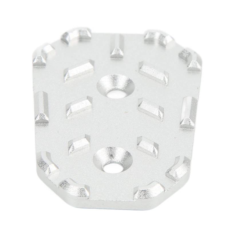 ZJchao Motorradbremspedal, Motorrad -Pedal -Pad Bremshebel Pedal Extender Erweiterung Vergrößerung Pad CNC Aluminiumlegierung Motorradzubehör Ersatz Aluminiumbremspedal für (Silver) von ZJchao