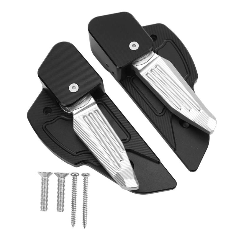 ZJchao Motorradfußstifte, Motorradfuß -Ruhe 1 Paar Motorrad Heckfußstützen Metallfaltbare Pedale Ersatz -Motorradfußtruppen für Primavera Sprint 125 150 2017-2020 ((Silber)) von ZJchao