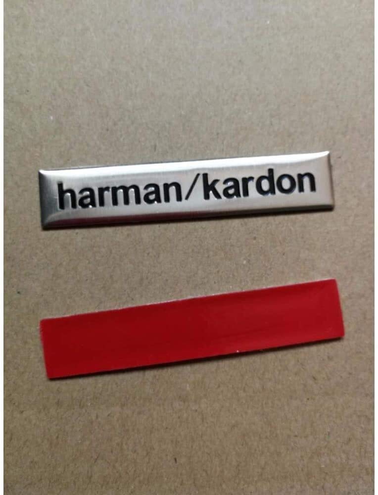 ZKDY Autoabzeichen und Emblem Benutzt für 4X 6x1.2cm Harman/kardon Hallo Fi-Lautsprecher Audio-Lautsprecher 3D-Aluminium-Abzeichen Auto Aufkleber Aufkleber von ZKDY