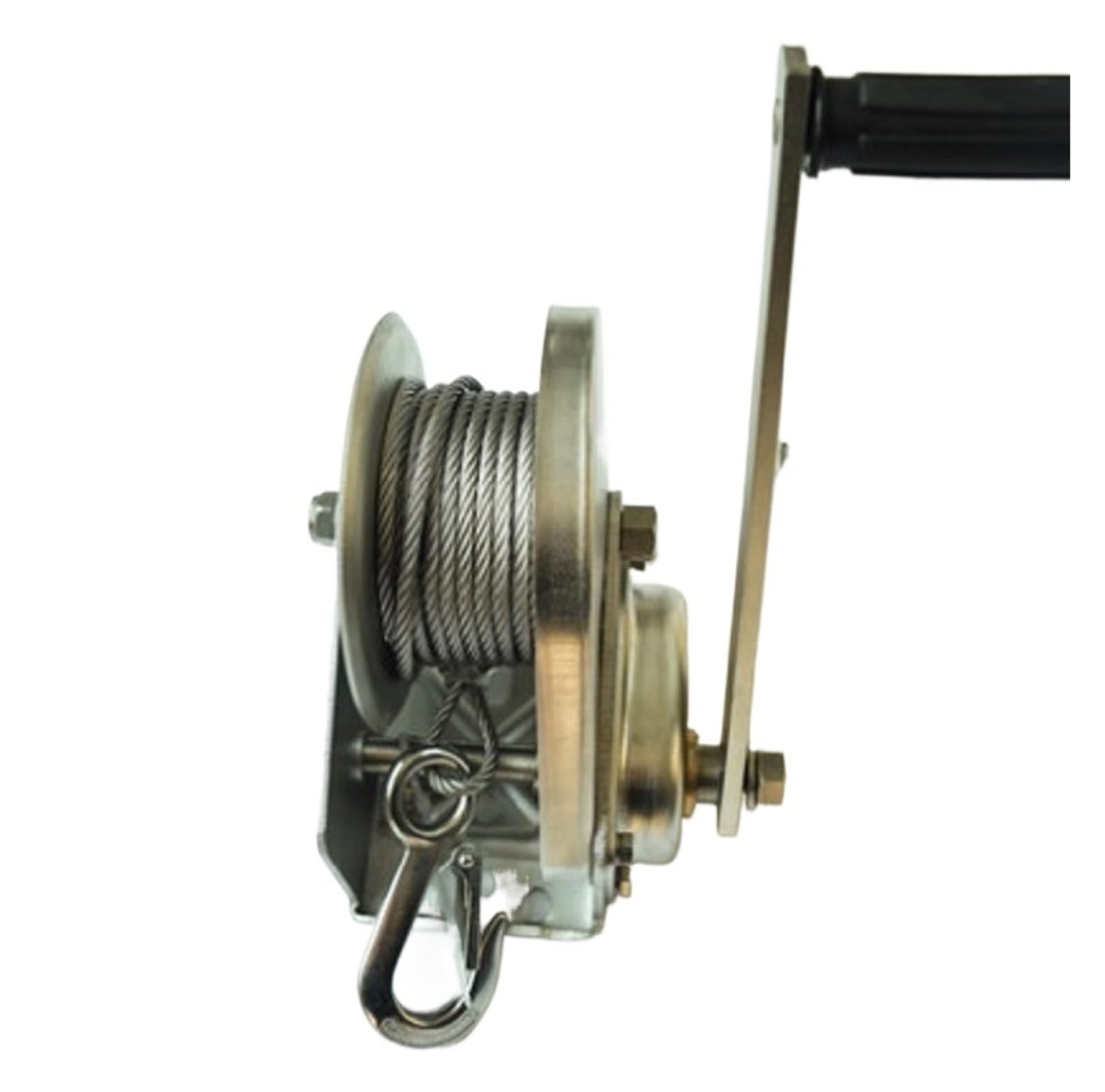 Kabelrolle, 800lbs-1600lbsX5M-25M 304 Edelstahl-Handwinde mit Selbsthemmung, Bootswinde LKW Auto Manuelle Hebevorrichtung Traktor(50020026 1200LBX5M) von ZKLGS