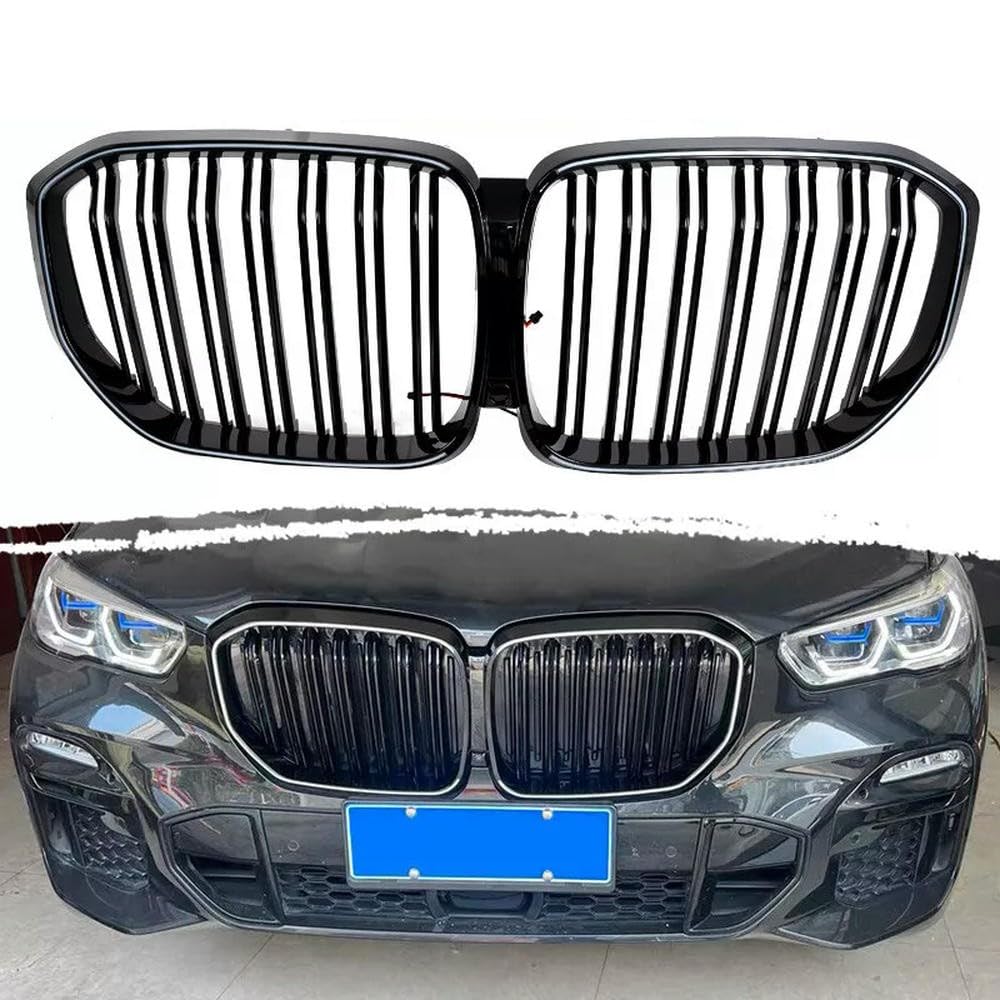 2 x Fronthauben-Kühlergrill mit LED-Licht für BMW X5 X5M G05 2019–2023 2022 2 x Fronthauben-Kühlergrill mit LED-Licht für BMW X5 X5M G05 2019–2023 2022 von ZKSXSM