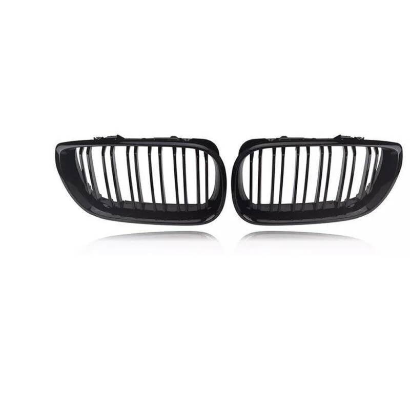 Glänzender schwarzer Doppel-Linien-Kühlergrill für BMW E46 Limousine Touring 2001-2005 von ZKSXSM