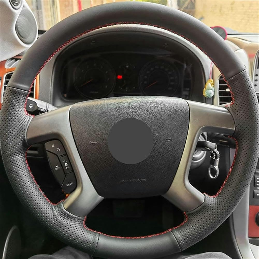 Lenkradbezug für C-hevrolet für Captiva 2007–2014 für Silverado für G-MC für Sierra 2007–2013 Auto-Lenkradbezug aus Leder Lenkradbezug für C-hevrolet für Captiva 2007–2014 für Silverado für G-MC für Sierra 2007–2013 Auto-Lenkradbezug aus Leder von ZKSXSM