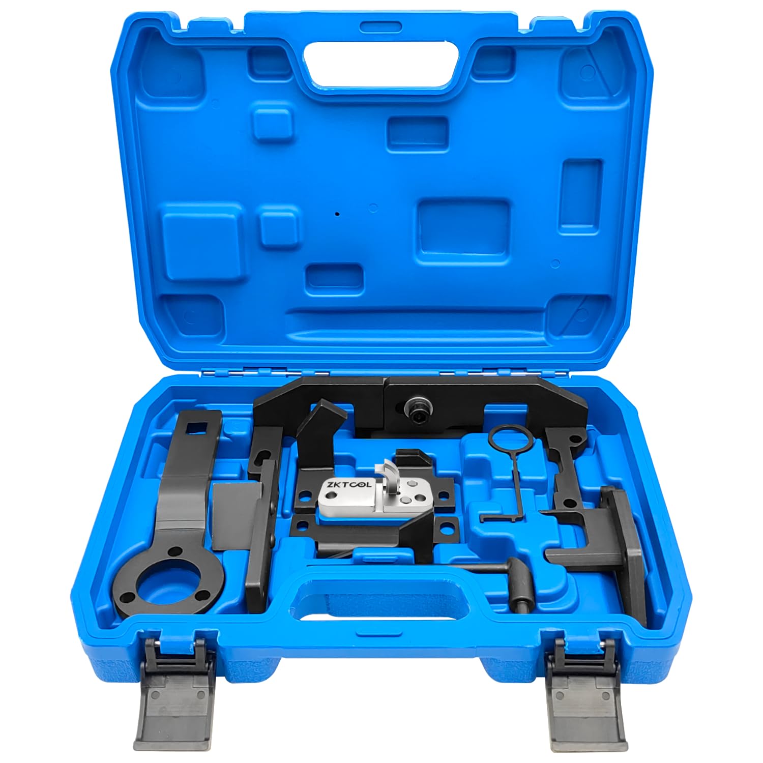 ZKTOOL Motor-Nockenwellen-Ausrichtungs-Arretierwerkzeug, Kompatibel mit Citroen Peugeot XXX 1.0 1.2 Benzinmotor, mit Nockenwellen-Steuerwerkzeug, OEM 0109-2A, 0109-2B, 0109-2C, 0109-2D, G-0109-2E von ZKTOOL