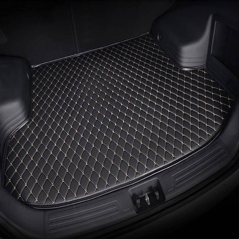 ZLDRZ Auto Kofferraummatten,Auto Kofferraumschutz Matten,für Audi RS7 C8 2020-2022,Wasserdicht rutschfest Verschleißfest Kofferraum Schutzmatten,B-Black Beige von ZLDRZ