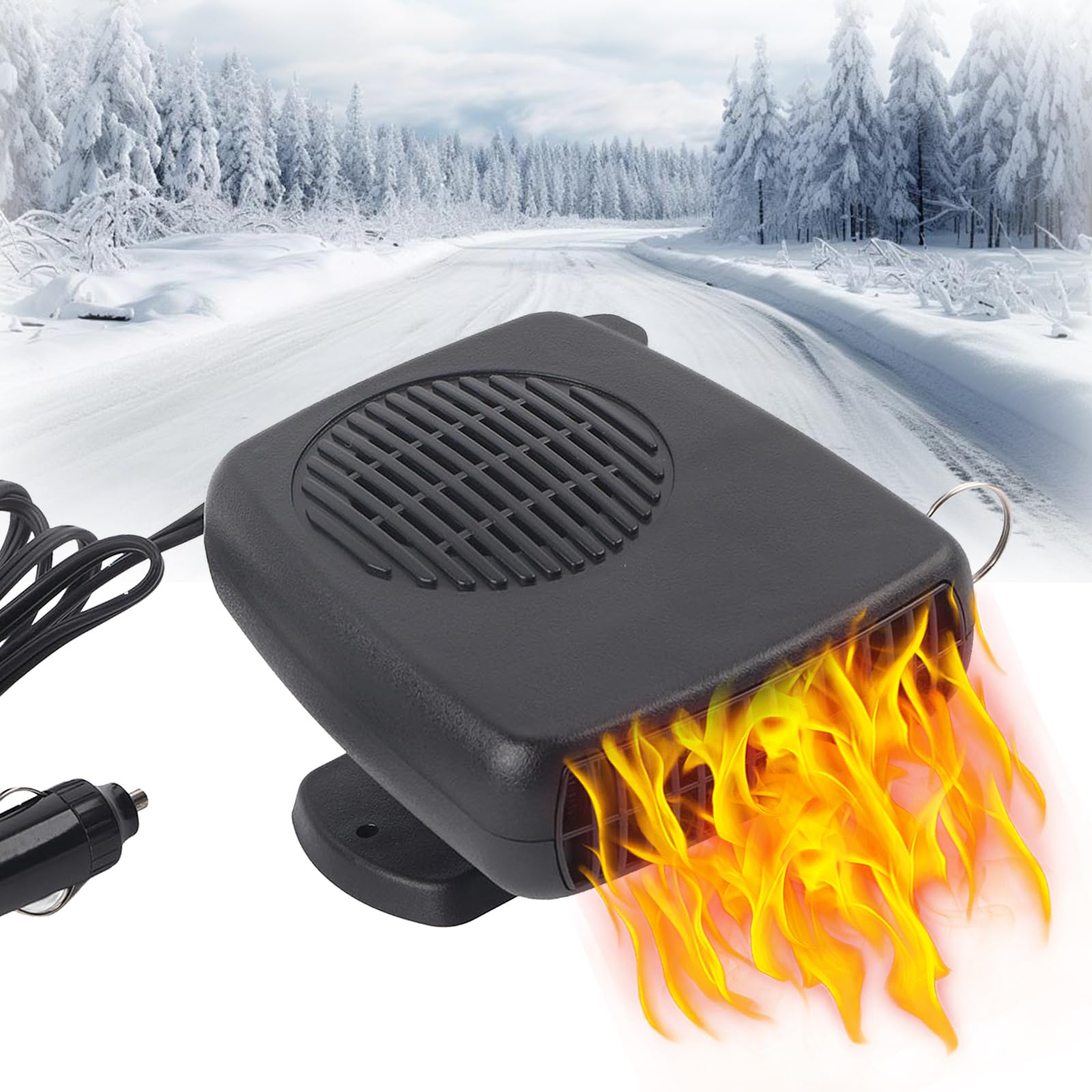 ZLXHDL 12V 200W Autoheizung, Tragbare 2-in-1-Keramikheizung, Kühlung, Heizlüfter, Defroster, Demister, Universal ZLXHDL 12V 200W Autoheizung, Tragbare 2-in-1-Keramikheizung, Kühlung, Heizlüfter, Defroster, Demister, Universal von ZLXHDL