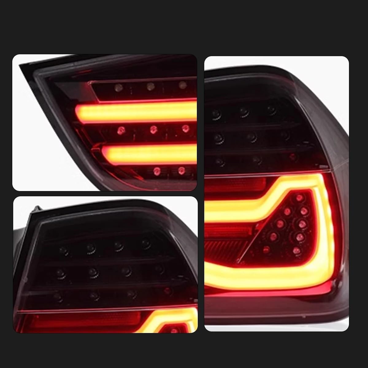 Autorücklichter für BMW 3 Series E90 320i 323i325i 330i 2009-2012, ist Für staub- und wasserabweisend,Black Red A Pair Autorücklichter für BMW 3 Series E90 320i 323i325i 330i 2009-2012, ist Für staub- und wasserabweisend,Black Red A Pair von ZLXYBF66