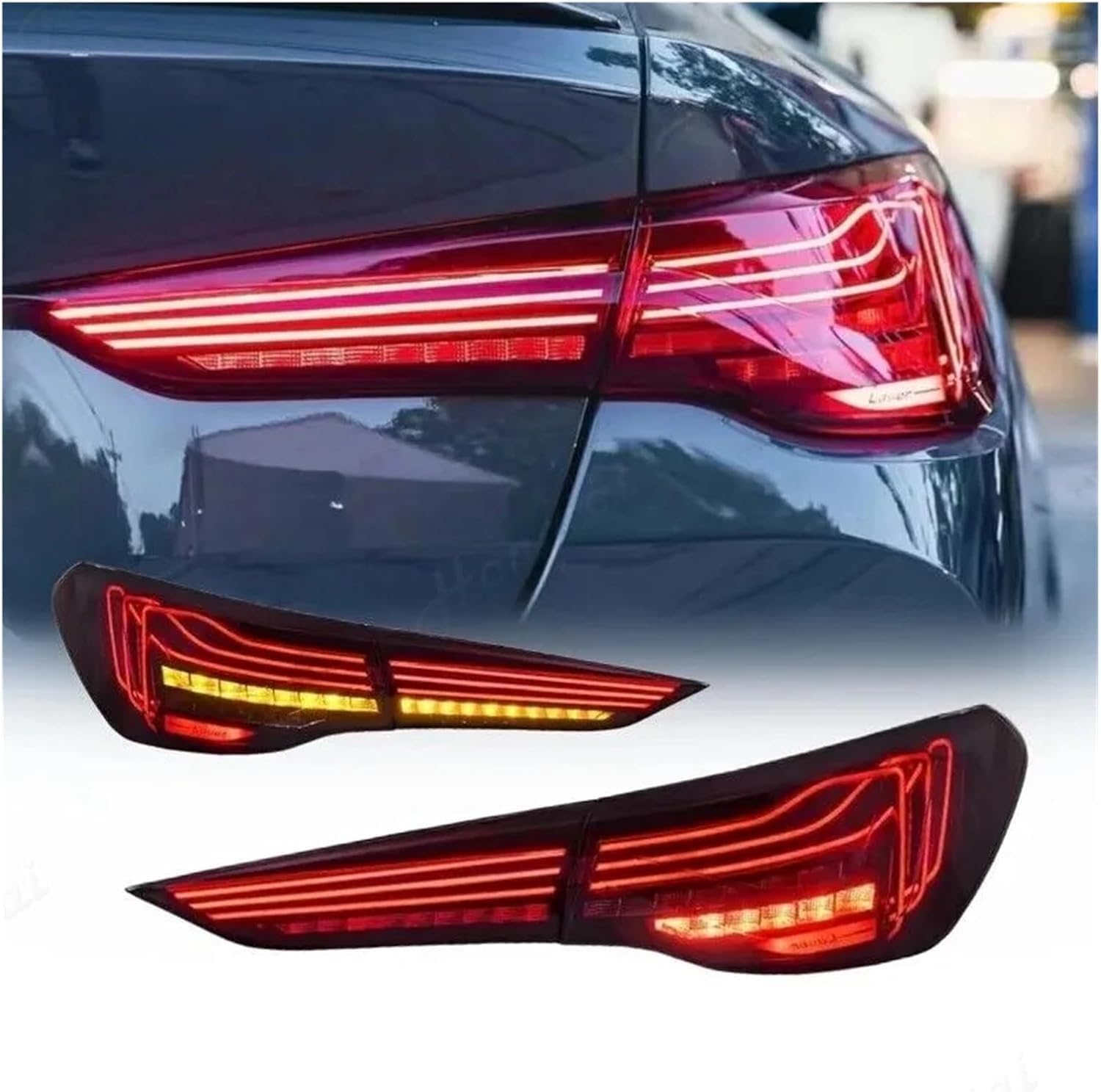 Autorücklichter für BMW 4 Series M4 CSL 2020-2023, ist Für staub- und wasserabweisend,Red A Pair Autorücklichter für BMW 4 Series M4 CSL 2020-2023, ist Für staub- und wasserabweisend,Red A Pair von ZLXYBF66