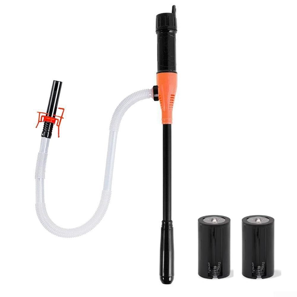 Akku-Handpumpe mit flexiblem Schlauch, perfekt geeignet zum Umfüllen von Kerosin und Diesel (Orange A) von ZMdooreasy