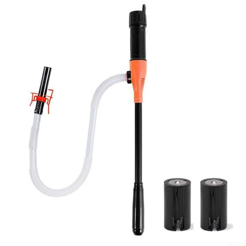 Akku-Handpumpe mit flexiblem Schlauch, perfekt geeignet zum Umfüllen von Kerosin und Diesel (Orange A) von ZMdooreasy
