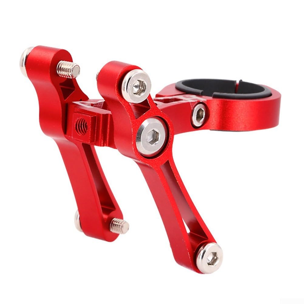 Fahrrad Trinkflaschenhalter Adapter mit einfacher Montage Leichtes Aluminium Geeignet für alle Fahrräder (Rot) von ZMdooreasy