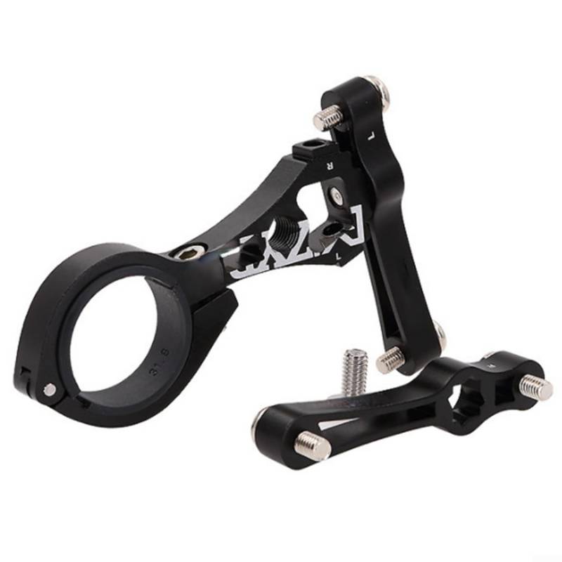 Fahrrad Trinkflaschenhalter Adapter mit einfacher Montage Leichtes Aluminium Geeignet für alle Fahrräder (Schwarz) von ZMdooreasy
