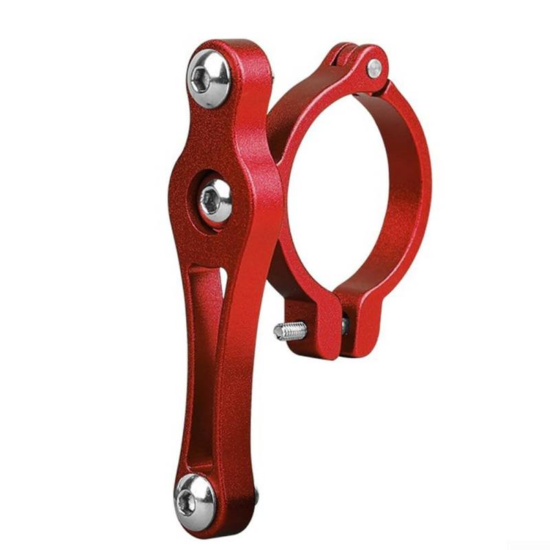 Fahrrad- und Motorrad-Getränkehalter, innovatives Aluminium-Design für Elektroroller und Fahrräder (Doppelschrauben rot) von ZMdooreasy