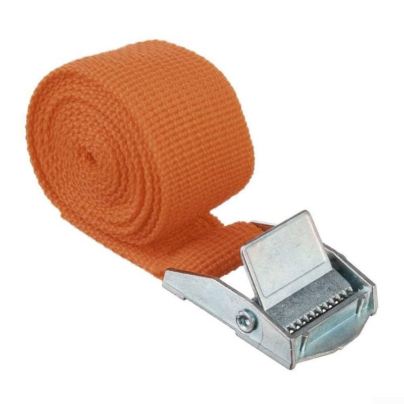Gepäckmanagement leicht gemacht, Nylon-Zurrgurt mit Schnellverschluss, 1 m, Orange von ZMdooreasy