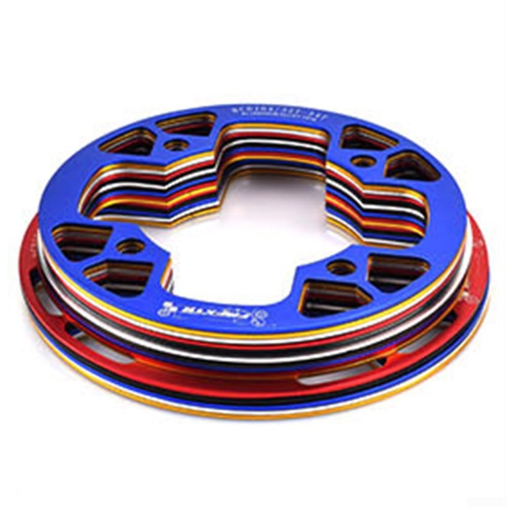Performance Part Robuster und effektiver Fahrrad-Kurbelschutz aus Material, Größe BCD104 mm (32-34T Blau) von ZMdooreasy