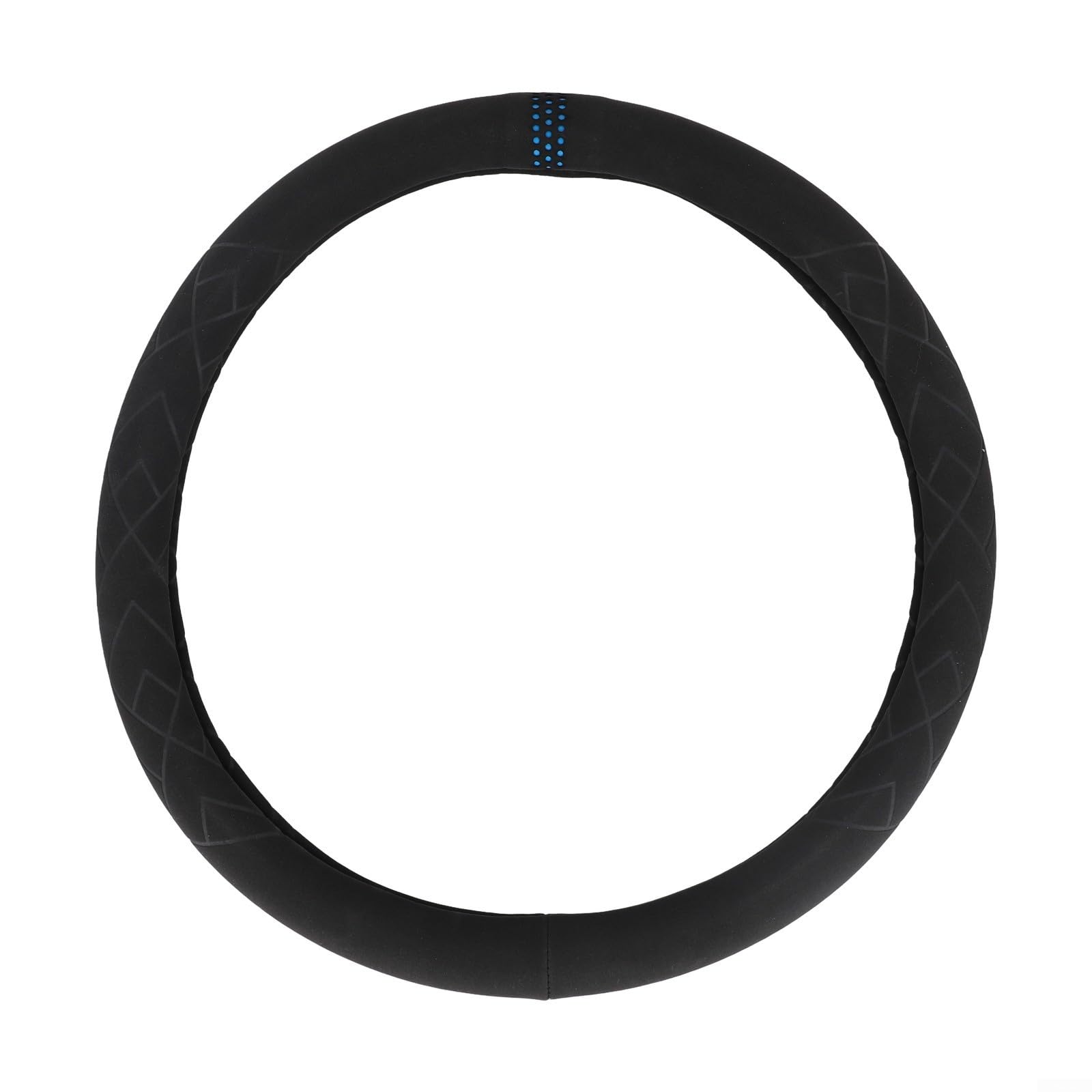 Sleek Suede Car Steering Wheel Cover Enhancing Style and Functionality (Blue) von ZMdooreasy