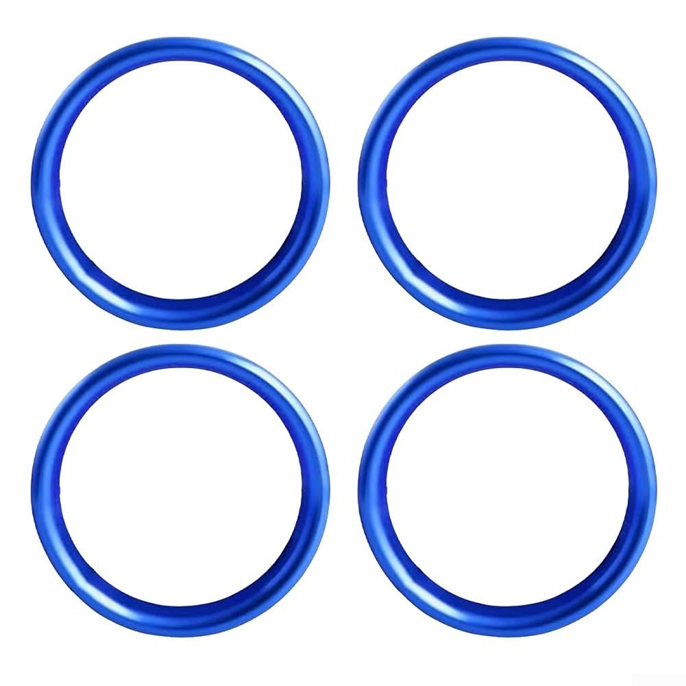 Verbessern Sie den Fahrzeuginnenraum mit 4 dekorativen Lüftungsschlitzen für A3, S3 (2013 2016), Q2 (4 x blau) von ZMdooreasy