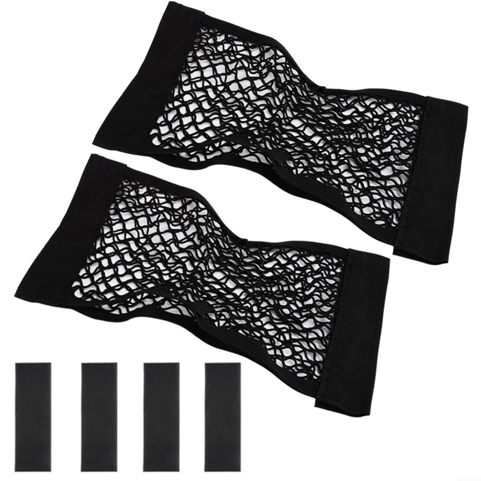ZMdooreasy 2er-Pack Kofferraum-Aufbewahrungstasche, elastisches Organizer-Netz mit Klebeband für SUV, Wohnmobil, 60 x 25 cm, Schwarz ZMdooreasy 2er-Pack Kofferraum-Aufbewahrungstasche, elastisches Organizer-Netz mit Klebeband für SUV, Wohnmobil, 60 x 25 cm, Schwarz von ZMdooreasy