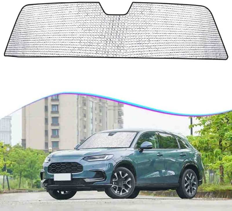 Auto Windschutzscheibe Sonnenblende für Honda ZRV 2015-2025, Faltbar Blockiert UV-Strahlen Vollständige Abdeckung Sonnenblende von ZNCJY