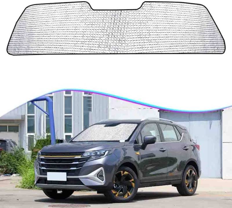 Auto Windschutzscheibe Sonnenblende für Trumpchi GAC GS3 2015-2025, Faltbar Blockiert UV-Strahlen Vollständige Abdeckung Sonnenblende von ZNCJY