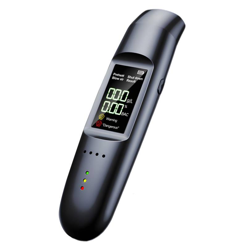 ZOBMIO Alkoholtester Polizeigenau, Sprachansage, Genaue Messungen, mit Digitaler LCD-Anzeige, Promillemessgerät, Kein Mundknebel Erforderlich, Alkoholtester, Kann Zu Hause Oder Auf Partys Verwendet von ZOBMIO