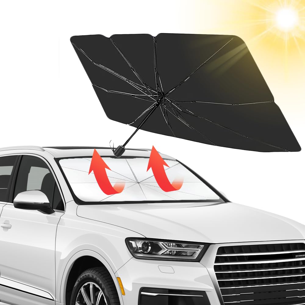 ZOESURE Sonnenschutz Auto Frontscheibe, 140 * 80cm Auto Sonnenschutz Frontscheibe, UV-Schutz, Wärmeisolierung, Faltbarer Sonnenschutz Auto Frontscheibe Innen für die meisten Autos SUV MPV LKW ZOESURE Sonnenschutz Auto Frontscheibe, 140 * 80cm Auto Sonnenschutz Frontscheibe, UV-Schutz, Wärmeisolierung, Faltbarer Sonnenschutz Auto Frontscheibe Innen für die meisten Autos SUV MPV LKW von ZOESURE