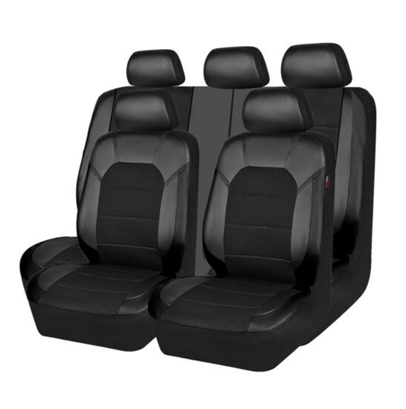 ZONEWD 9 Stück Auto Sitzbezüge für Niss-an Qashqai J12 SUV 2021 2022 2023 2024+, Autositzbezüge Kompletter Satz Leder Full Wrap Wasserdicht Auto Zubehör,Black ZONEWD 9 Stück Auto Sitzbezüge für Niss-an Qashqai J12 SUV 2021 2022 2023 2024+, Autositzbezüge Kompletter Satz Leder Full Wrap Wasserdicht Auto Zubehör,Black von ZONEWD
