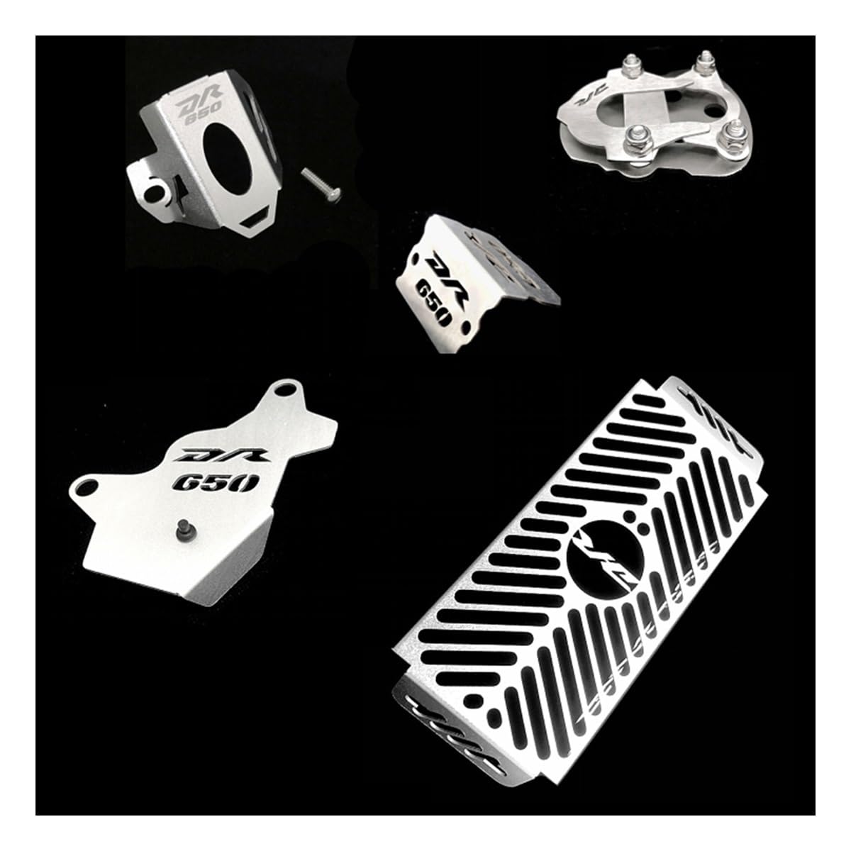 Kühler Schutz Für DR 650 650S 650SE 1996-2021 Motorrad Zubehör Kühlergrill Brems Reservoir Sattel Schutz Ständer Pad von ZOUWZIOU