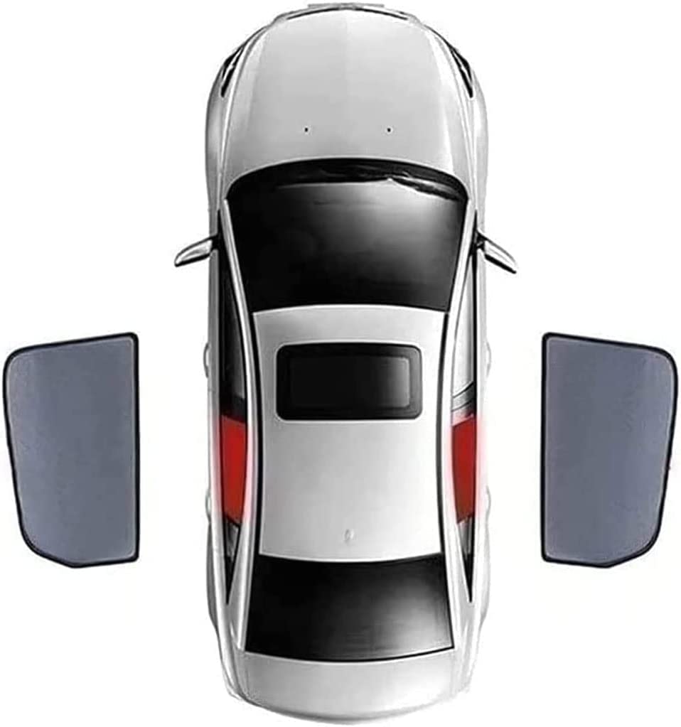 Sonnenschutz Auto Sonnenblende für Peugeot 2008 2014-2018, Voller Schatten Privatsphäre Seitenscheibe Verdunkelung Vorhang mit UV Schutz,B/2-rear-windows von ZOXIN
