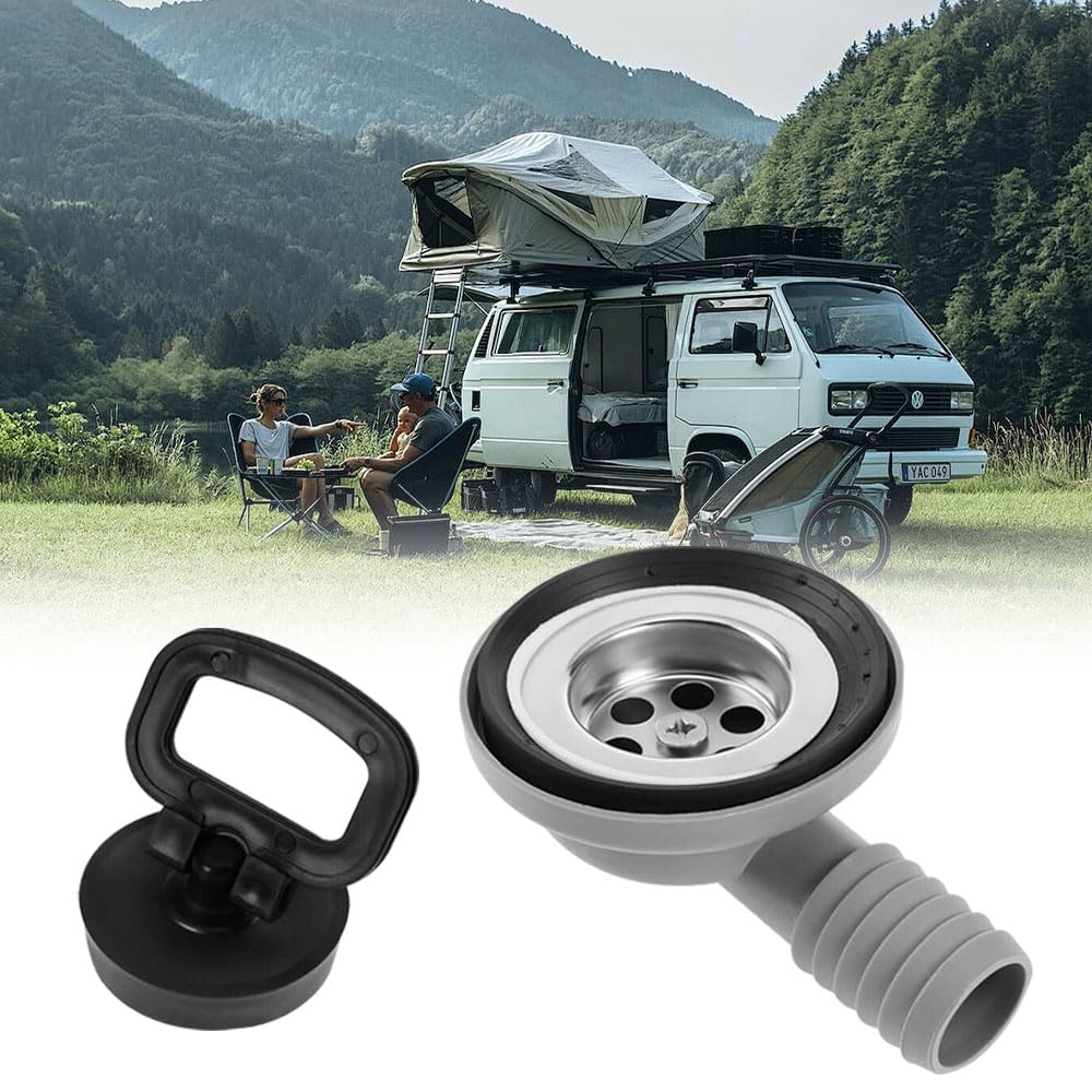 ZOYDP 50mm Ablaufgarnitur Spüle, Camping Waschbecken Ablauf, Camping Waschbecken Ablauf, Spülbecken Ablaufgarnitur mit Verschlussdeckel 90° Seitlichem Abflussrohr für Wohnwagen Wohnmobil Caravan Boot ZOYDP 50mm Ablaufgarnitur Spüle, Camping Waschbecken Ablauf, Camping Waschbecken Ablauf, Spülbecken Ablaufgarnitur mit Verschlussdeckel 90° Seitlichem Abflussrohr für Wohnwagen Wohnmobil Caravan Boot von ZOYDP