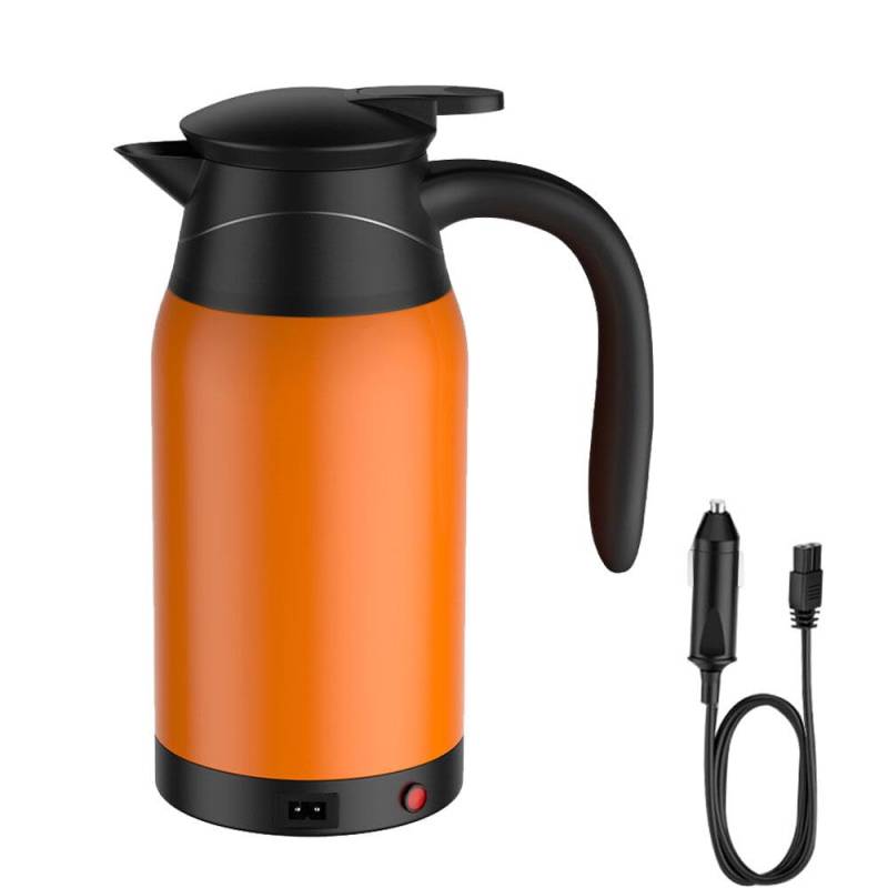 ZOYDP Wasserkocher Auto 650ml, 12V Auto Wasserkocher, 12v Wasserkocher mit Temperatureinstellung, Edelstahl Wasserkocher Auto zigarettenanzünder, Elektrischer Wasserkocher für 12V 100W Auto LKW von ZOYDP