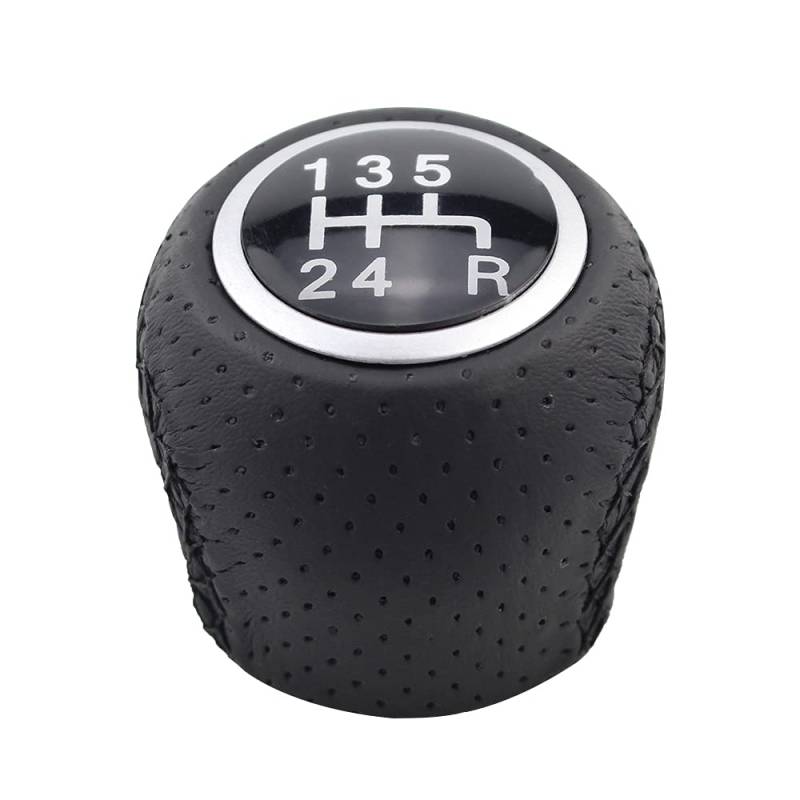 Auto-Schaltknauf Schaltknöpfe Überzogenes Leder für Fiat Grande PUNTO EVO FIAT PUNTO 2012 (5 Speed) von CNWagner