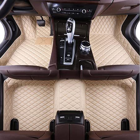 ZPXJSM Maßgeschneiderte Auto-Fußmatten, passend für 95% Limousine, SUV, Sportwagen, vollständige Abdeckung, Allwetter-Fußmatten (Bildfarbe 4) von ZPXJSM